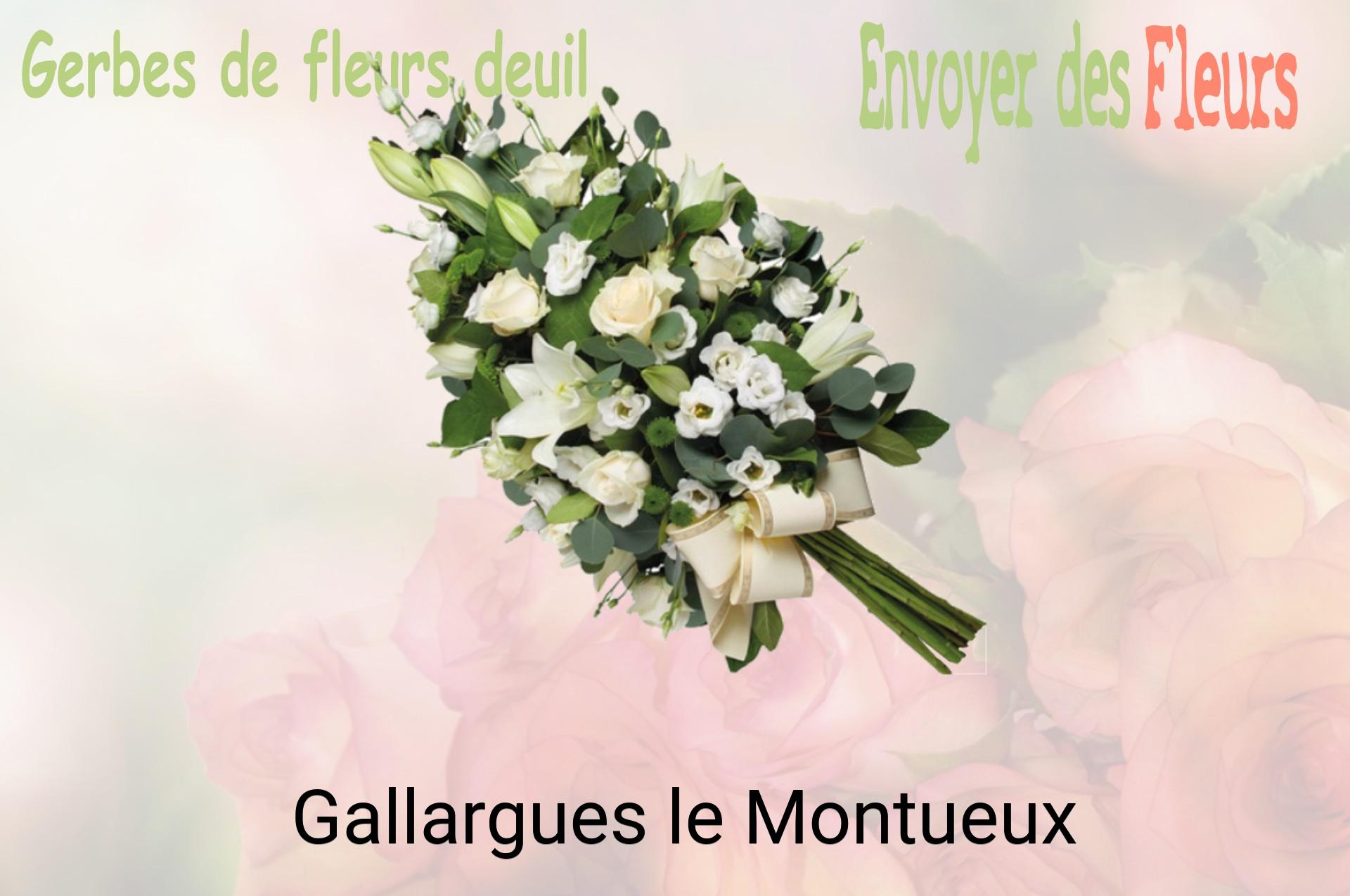 Gerbe de fleurs de deuil livrée à Gallargues-le-Montueux